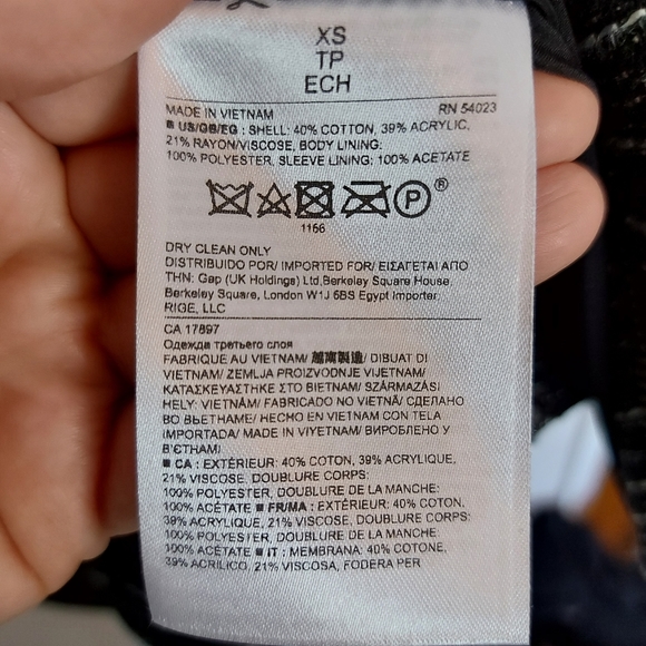 Cropped Banana Republic Zip Tweed Jacket - Picture 5 of 5